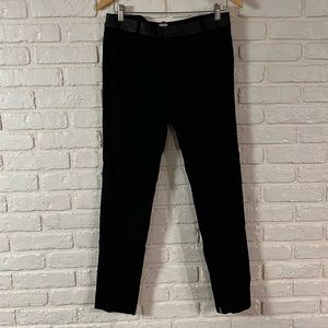 Ecru black skinny ankle dress pant sz 4